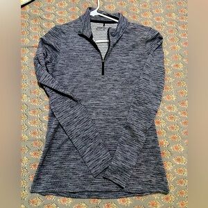 Women’s Nike Dri Fit Golf Grey Long Sleeve Quarter Zip Size Medium